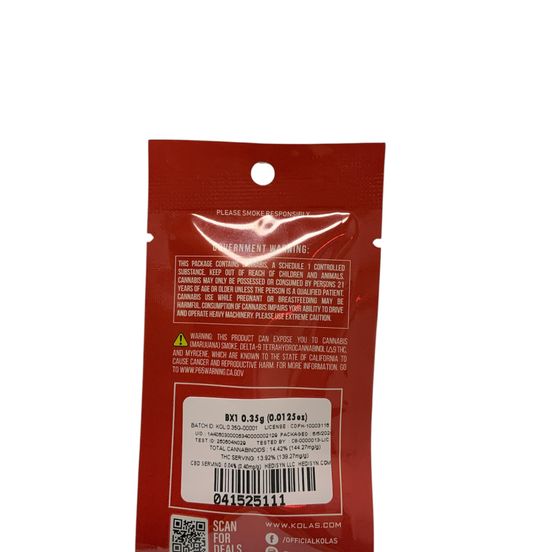 Photograph of product: Kolas - BX1 .35g Mini Preroll - 