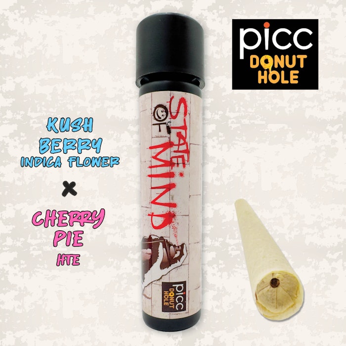 Photograph of product: State Of Mind - Kushberry  Cherry Pie - Infused Pre-Roll