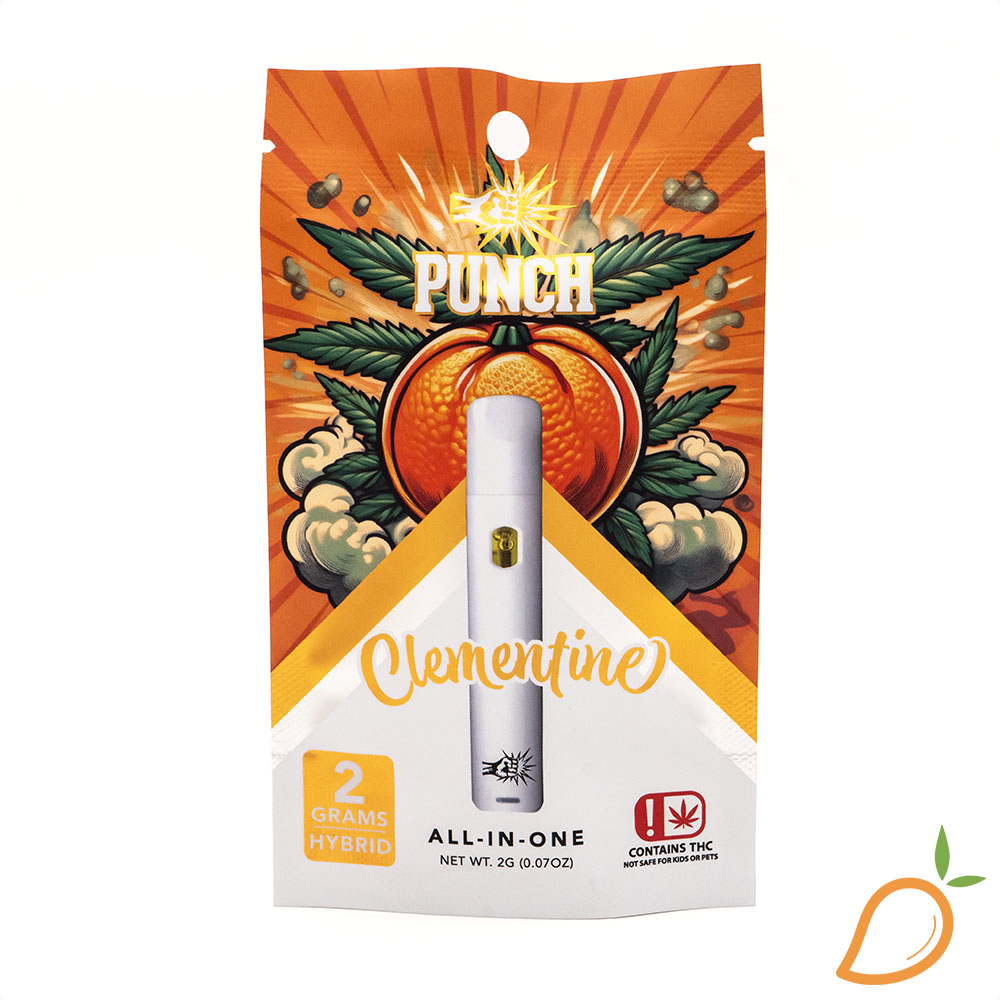 Photograph of product: 2g Clementine Disposable Vape Punch Extracts