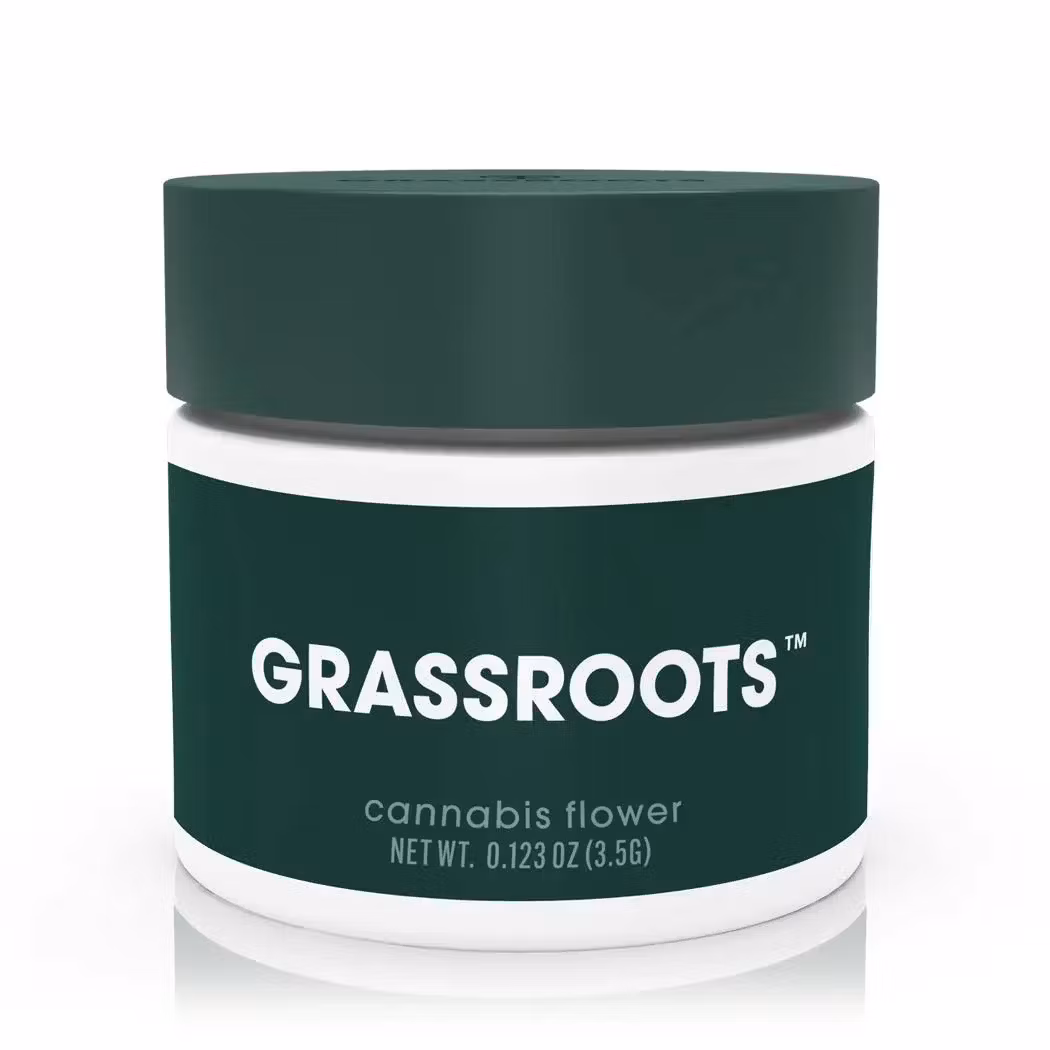 Photograph of product: Grassroots | Foreign Kush Mints | Flower | 3.5g