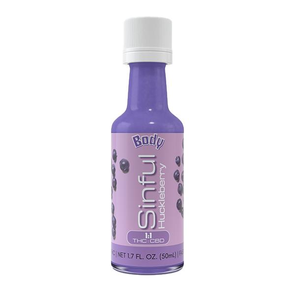 Photograph of product: Huckleberry 1:1 TH-oui:CBD | Shooter | 100mg