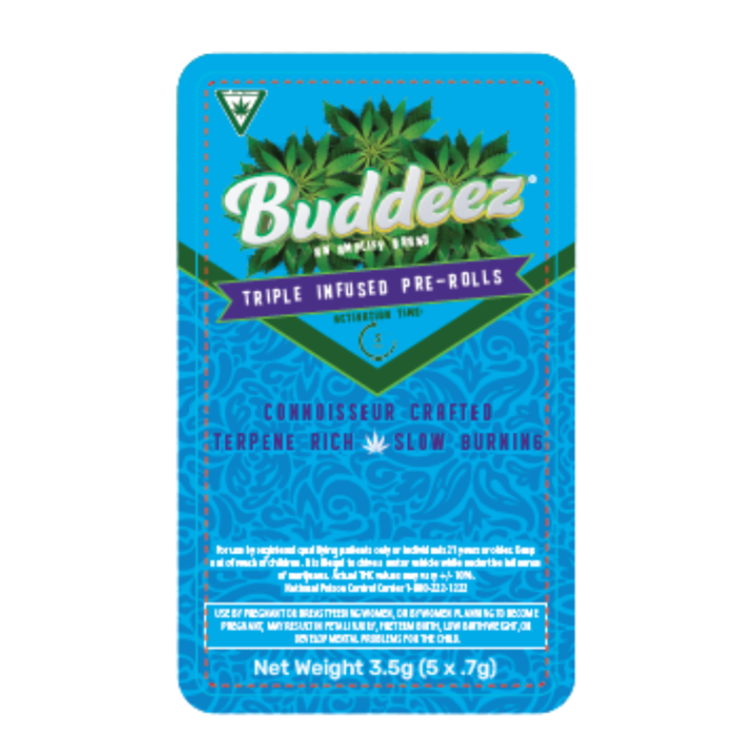 Photograph of product: BUDDEEZ - Infused Preroll 5pk - Cotton Candy (3.5g)
