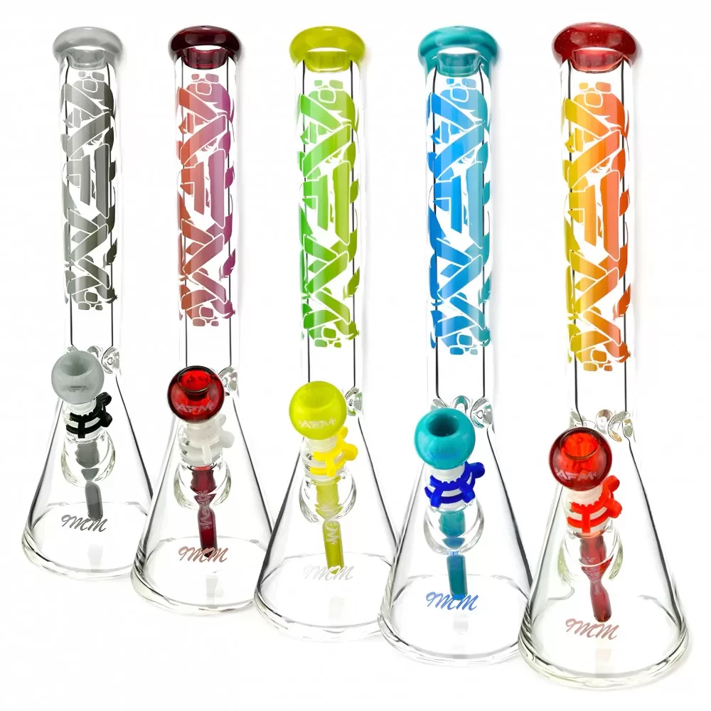Photograph of product: Water Pipe | Bong | 18" | Phoenix | 9mm | AFM Glass | Assorted Colors