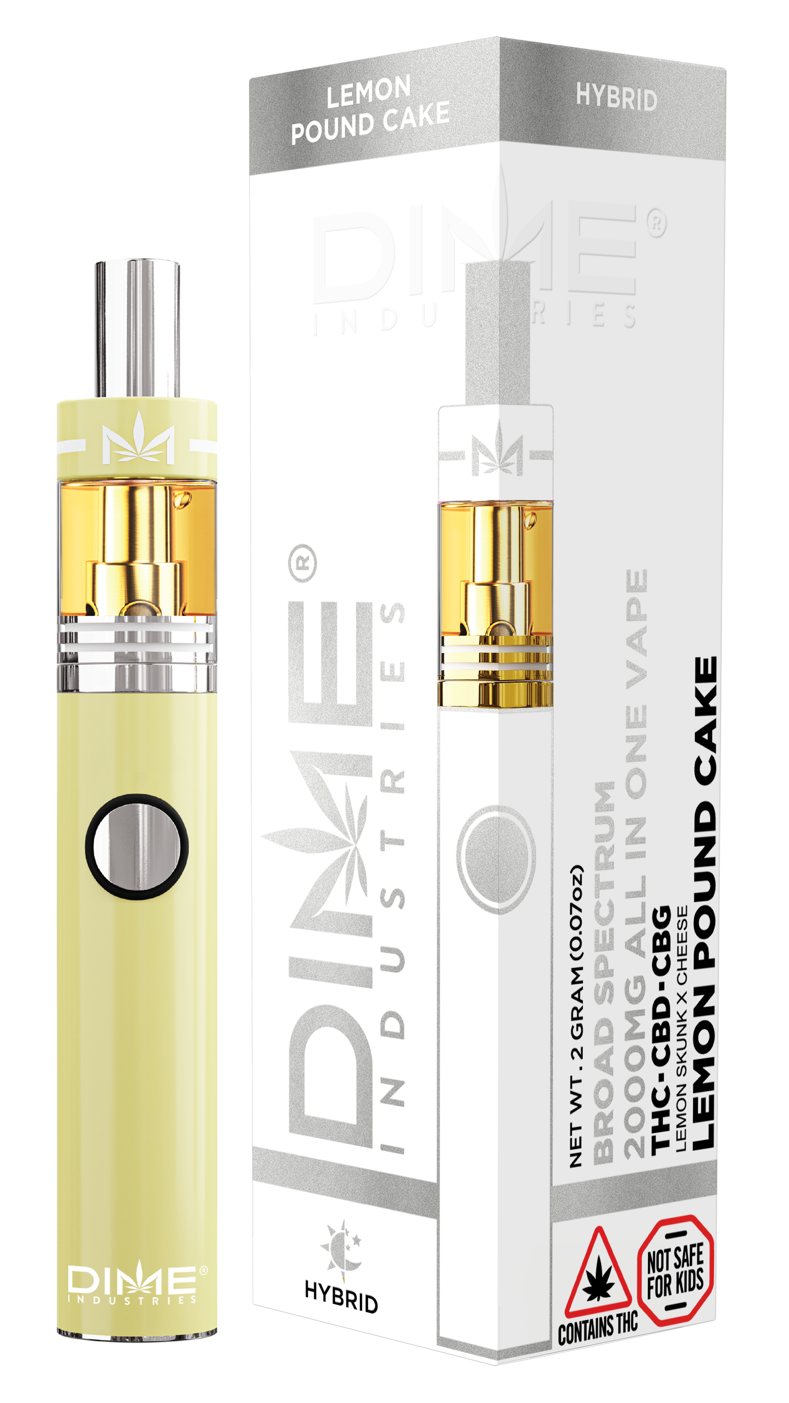 Photograph of product: Lemon Pound Cake 1:1:1 TH-oui:CBD:CBG Disposable | 2g