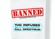 Photograph of product: Banned 200mg Nerdless Gummies | Blueberry
