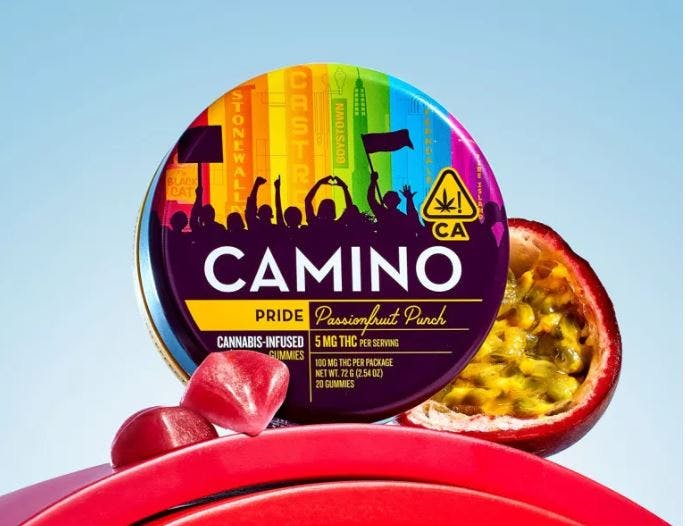 Photograph of product: Passionfruit Punch Pride Gummies 80mg (H) [20pk] - 