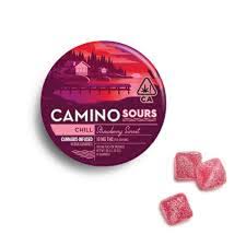 Photograph of product: STRAWBERRY SUNSET SOURS 100MG 10 PACK GUMMIES