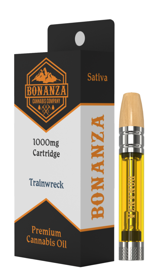 Photograph of product: Bonanza - Distillate Cartridge - Trainwreck (S) (1.0g)