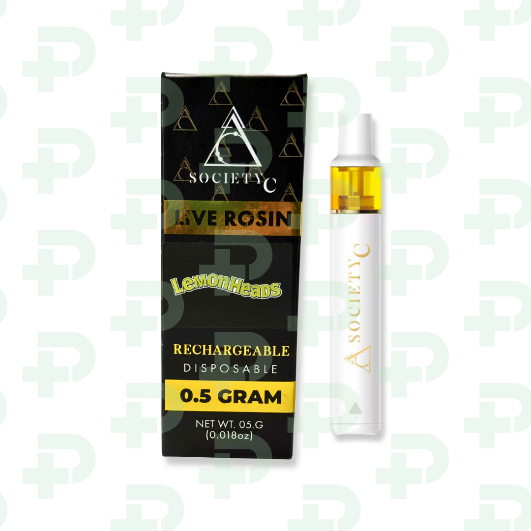 Photograph of product: Society C Rosin Disposable Vape - Lemon Heads