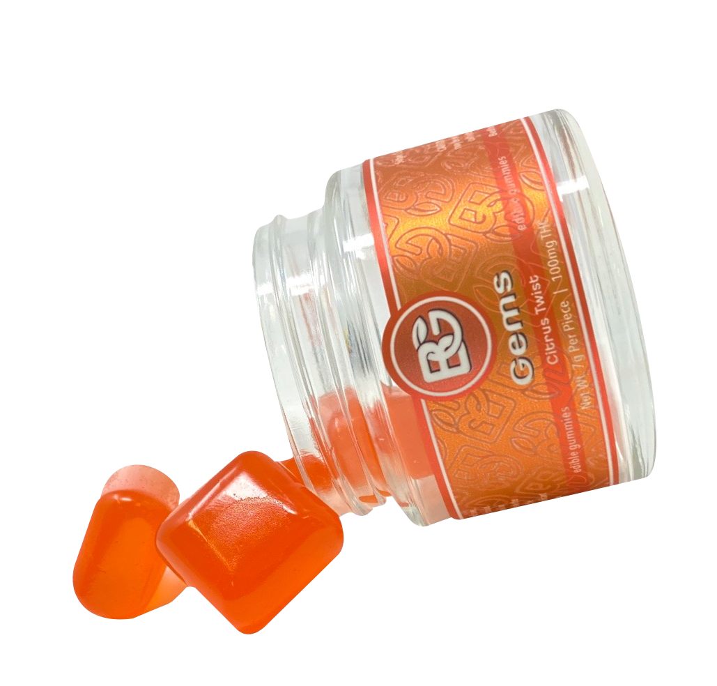 Photograph of product: Citrus Twist | 20mg | 5pk Gummies | Gems