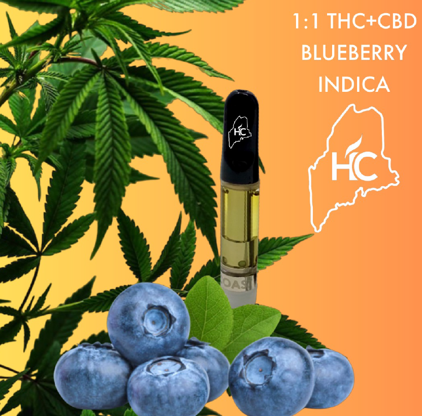 Photograph of product: 1:1 CBD/TH-oui Blueberry Cart (High Coast)