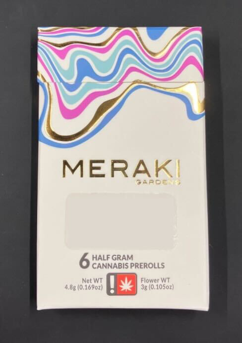 Photograph of product: Pre-Roll 6pk 3g Dr. Who & Spritzer (Meraki)