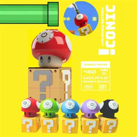 Photograph of product: Mushroom Square Batteries 5/10 Thread