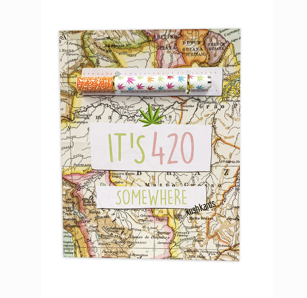 Photograph of product: KushKards | 420 Somewhere | One Hitter Kard