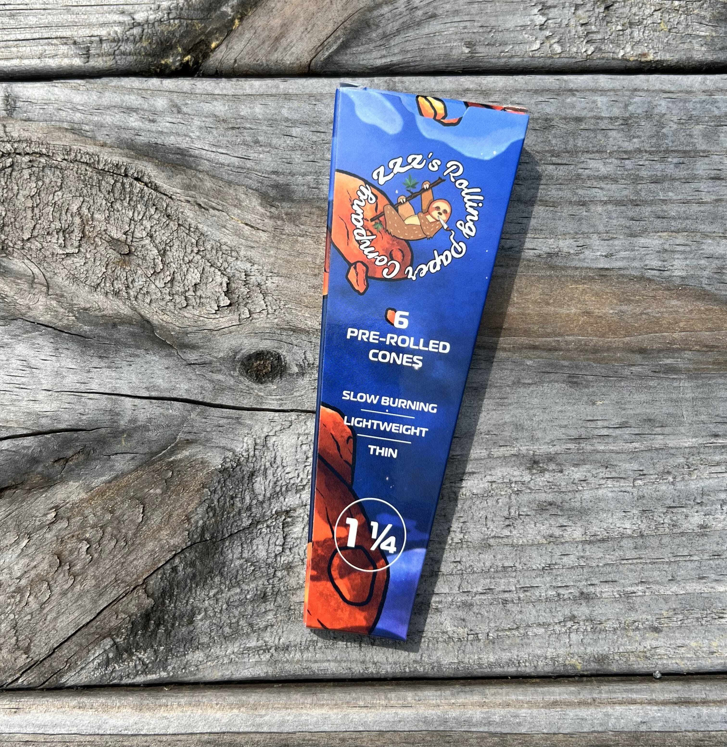 Photograph of product: Cones 1.25-6Pk I ZZZ's Rolling Papers