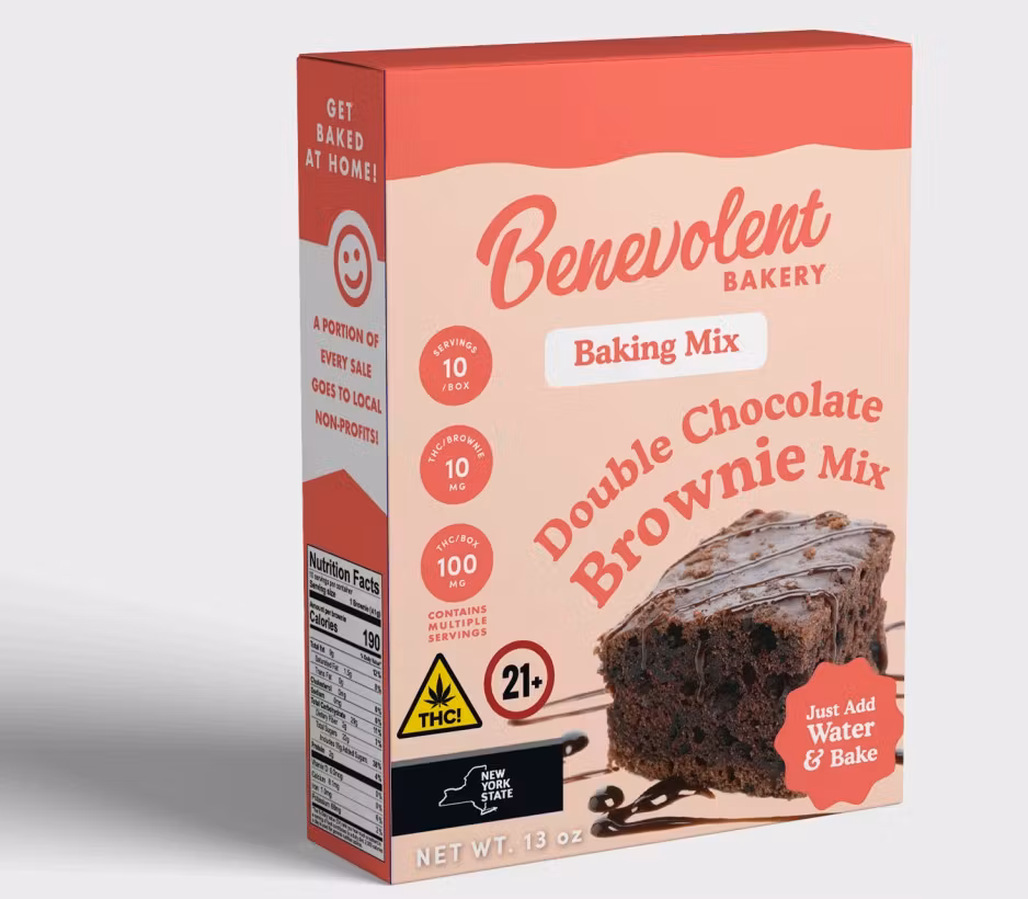 Photograph of product: Double Chocolate Brownie Mix - 100mg