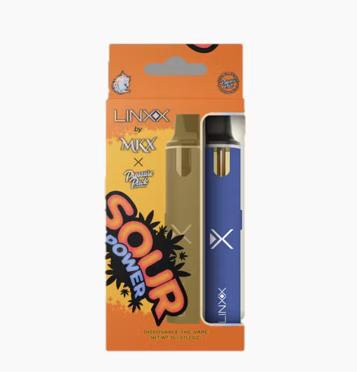 Photograph of Product: MKX Linxx - Disposable 1g - x Pressure Pack - Sour Power
