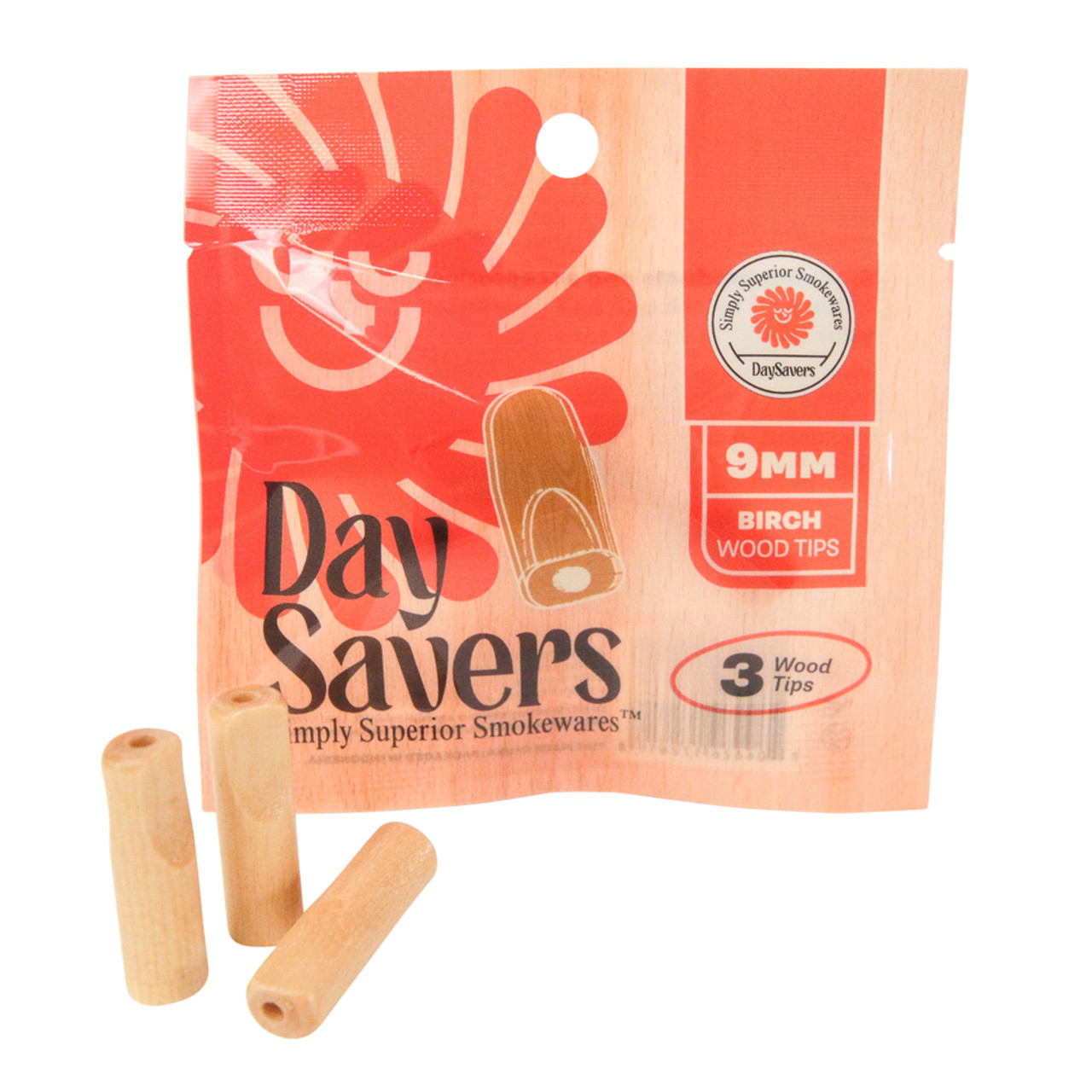 Photograph of product: Day Savers - Natural Wood Filter Tips 3pk