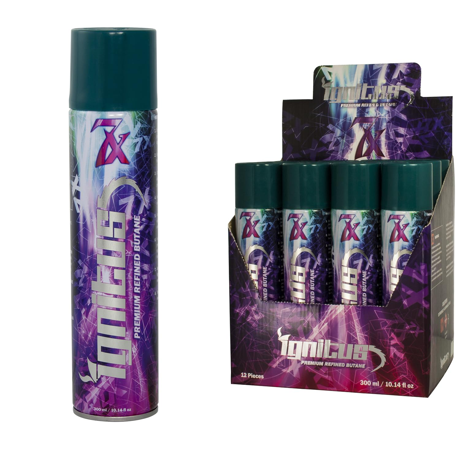 Photograph of product: Ignitus - 7x Premium Butane