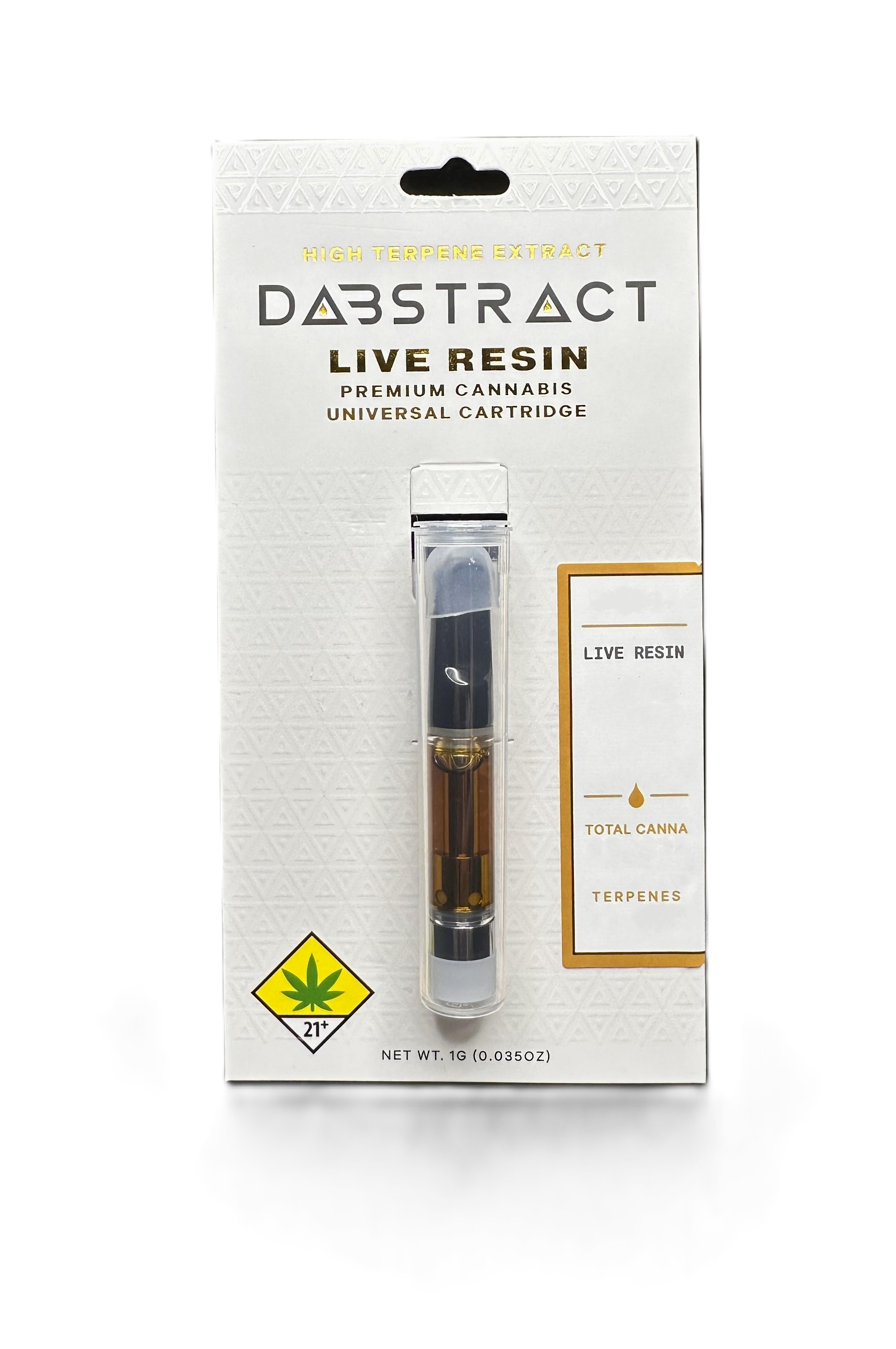Photograph of product: DOH Dabstract - Live Resin Vape Cart: Maui Wowie