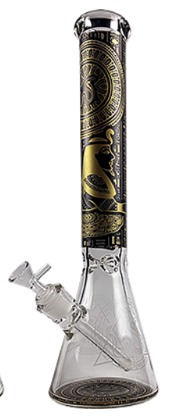 Photograph of product: 16" SirEEL Ancient Glyph Beaker Bong (Assorted)