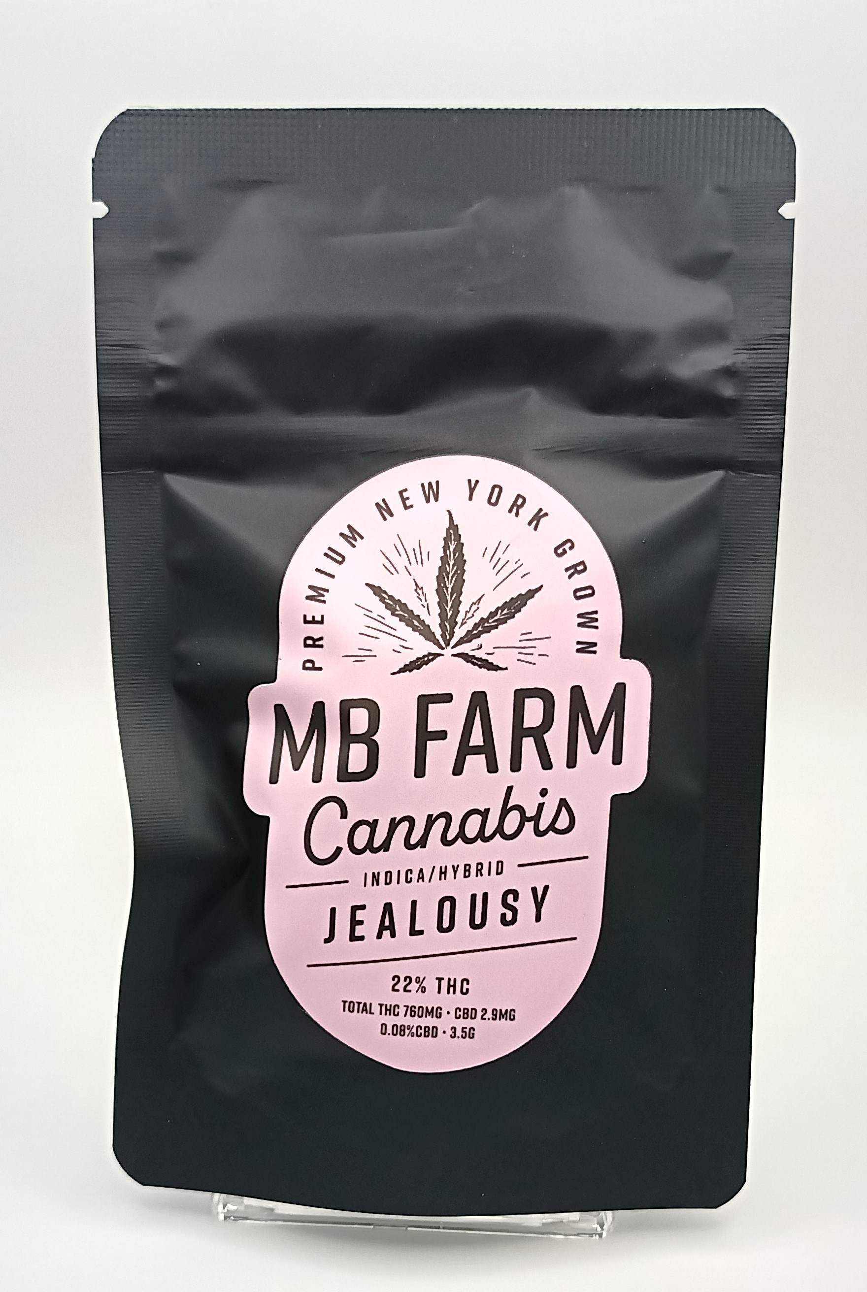 Photograph of product: MB Farms Jealousy Flower - 3.5g