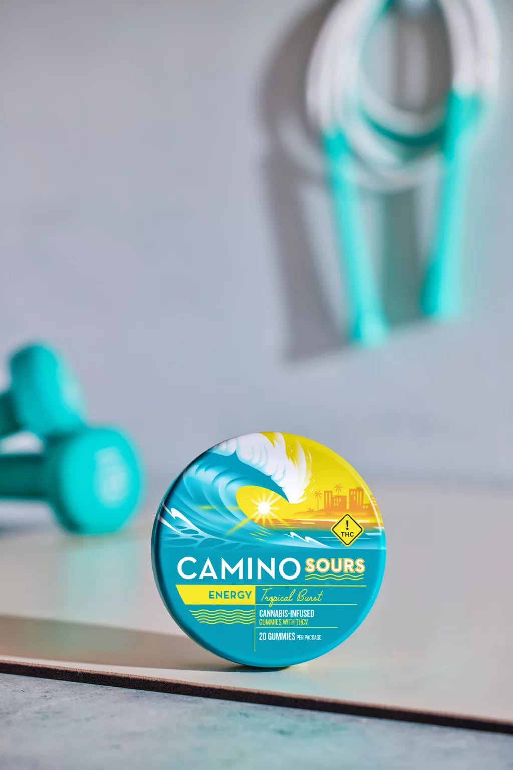 Photograph of product: 'Energy' Tropical Burst Sours | 5:5mg THC:THCV Gummies | 20pk (S)