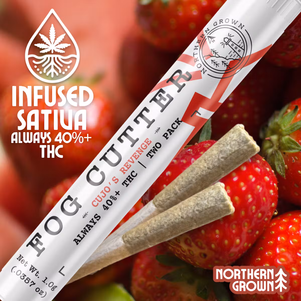 Photograph of Product: Cujo's Revenge Infused 0.5g Pre-roll 2pk | 1g