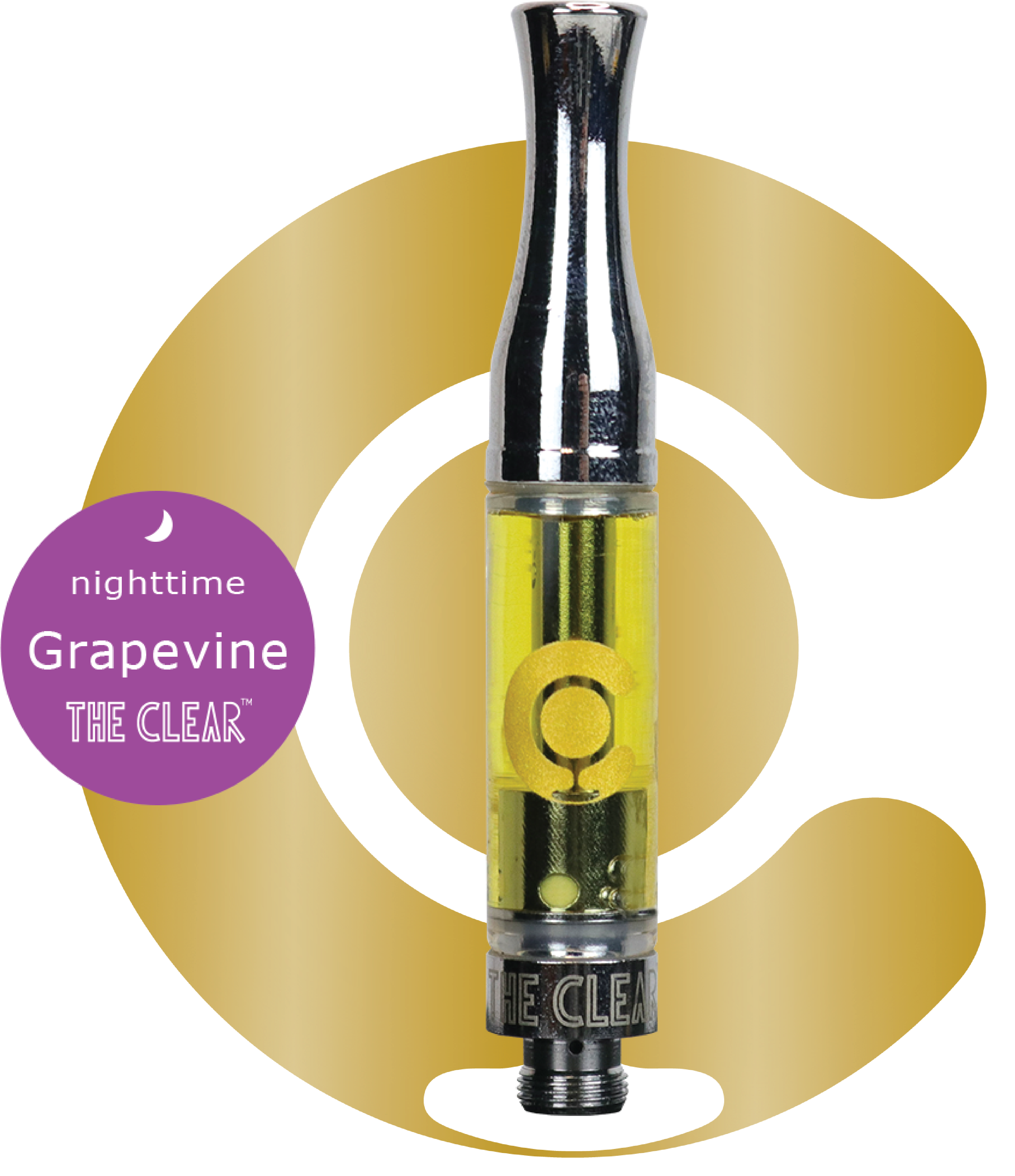 Photograph of product: The Clear 1000mg Cartridge Grapevine