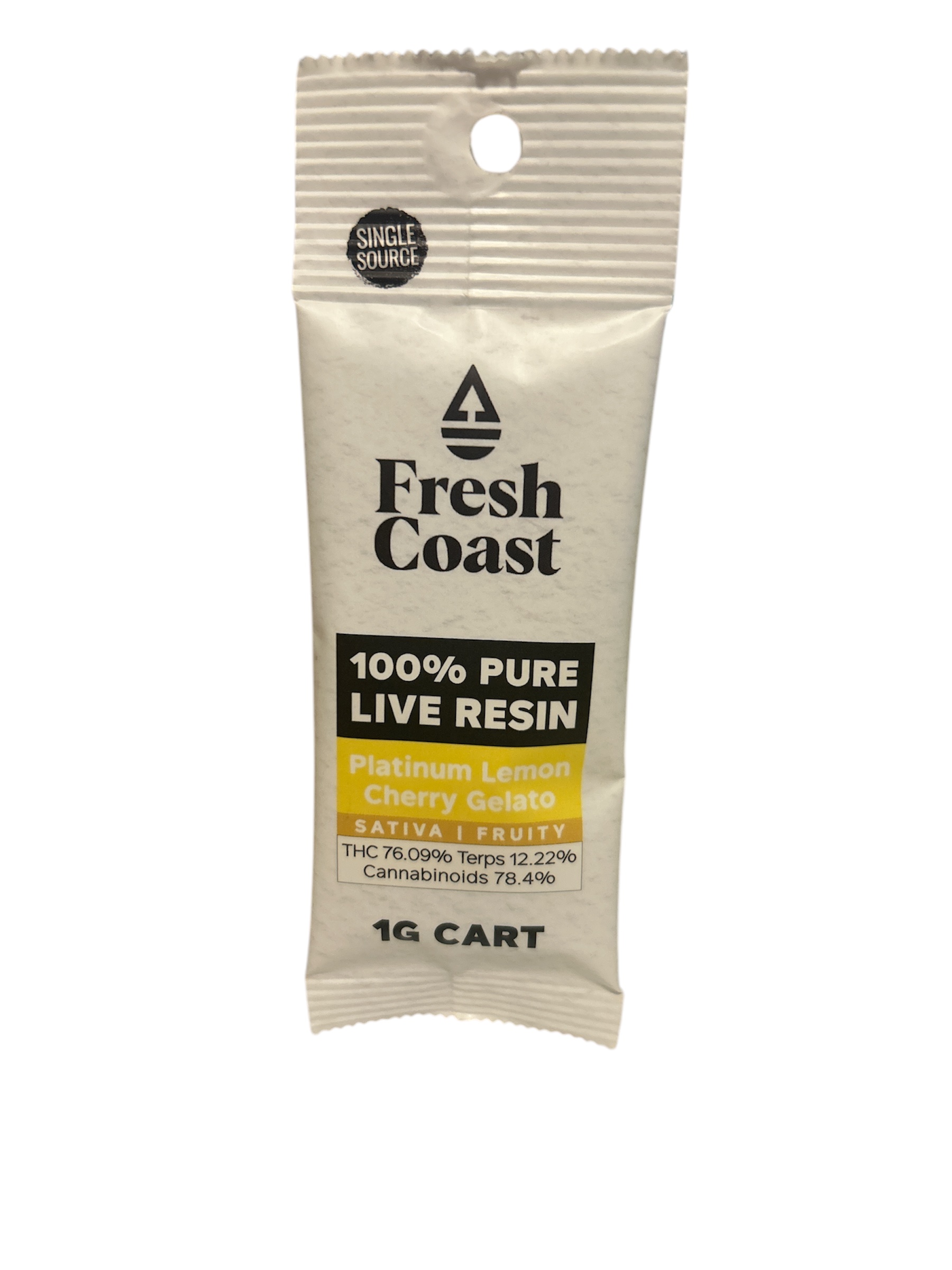 Photograph of product: Platinum Lemon Cherry Gelato | 1g Pure Live Resin