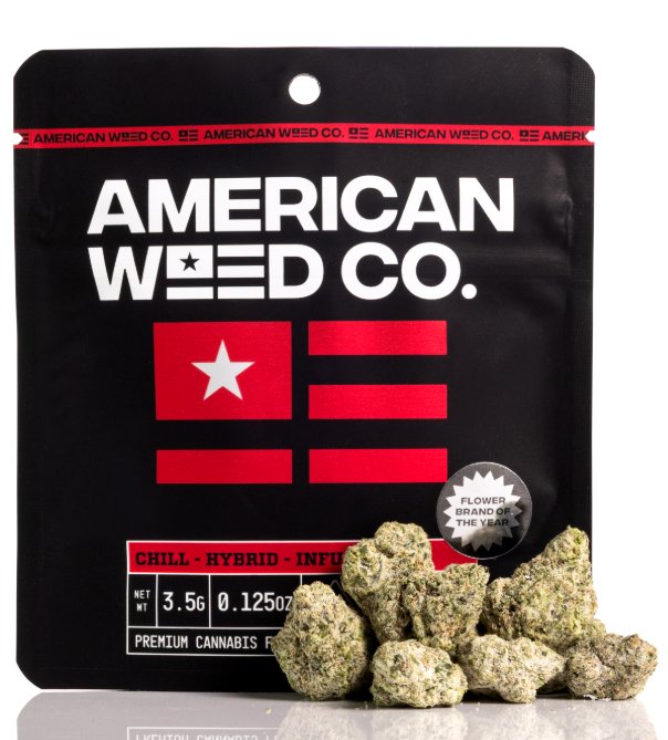 Photograph of Product: American Weed Co. - Apples and Bananas - - Diamond Infused Flower - Hybrid - 3.5g