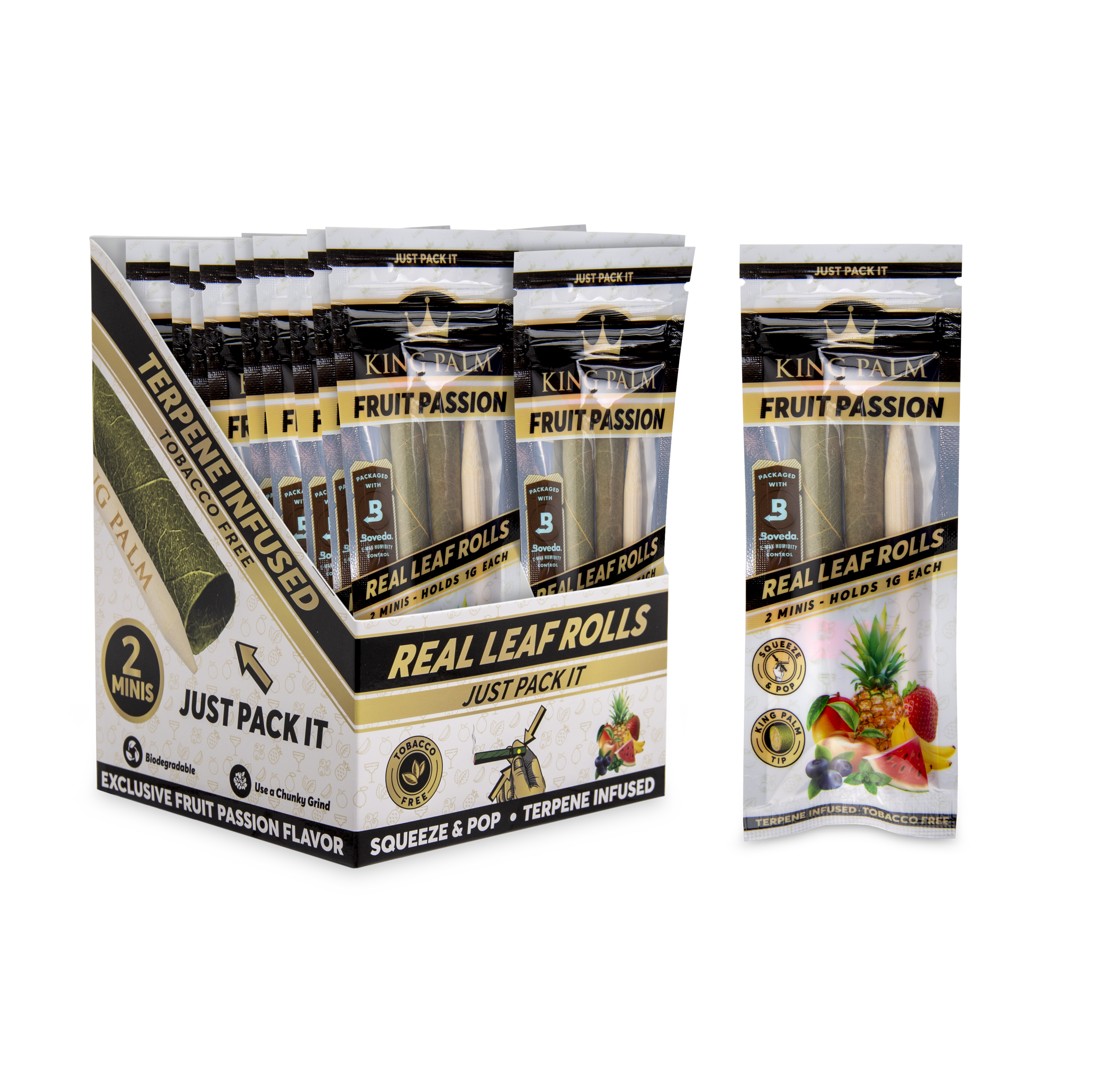 Photograph of product: King Palm: 2pk Mini Cones | Fruit Passion