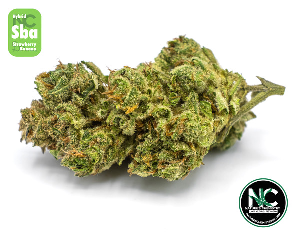 Photograph of product: Strawberry Banana Whole Flower 3.5g