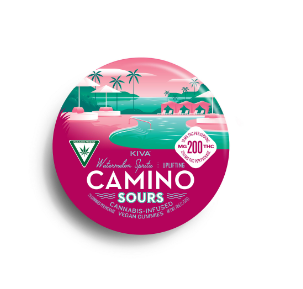 Photograph of product: Sours Watermelon Spritz 200mg Gummies By Camino