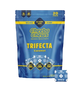 Photograph of product: Caramel Trifecta Taffy - 20pk/100mg