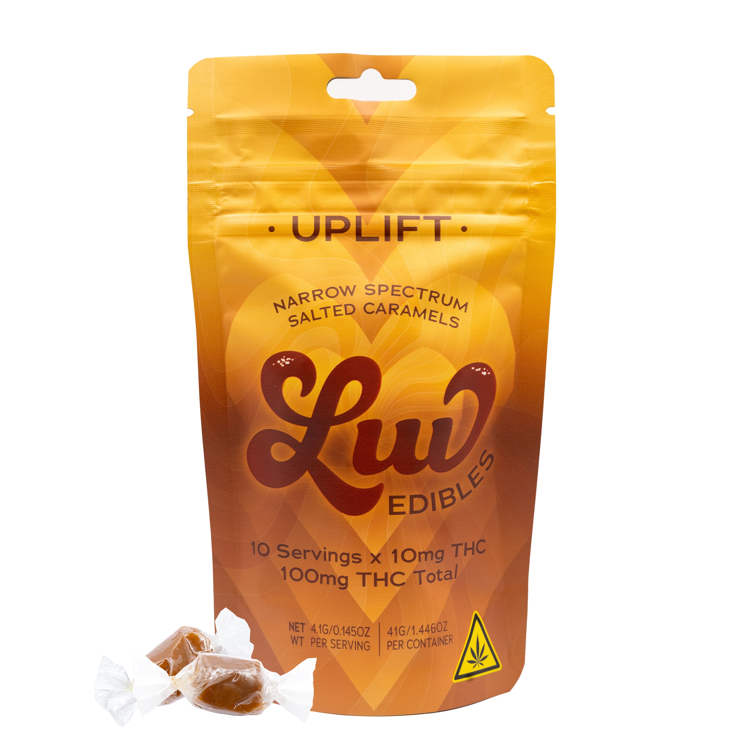 Photograph of product: LUV Edible Uplift Caramel 10pk