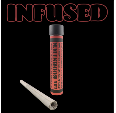 Photograph of Product: Clean Cannabis | Boomstick Bedwetter Resin infused Cromagnonman | Pre-Roll  1gm