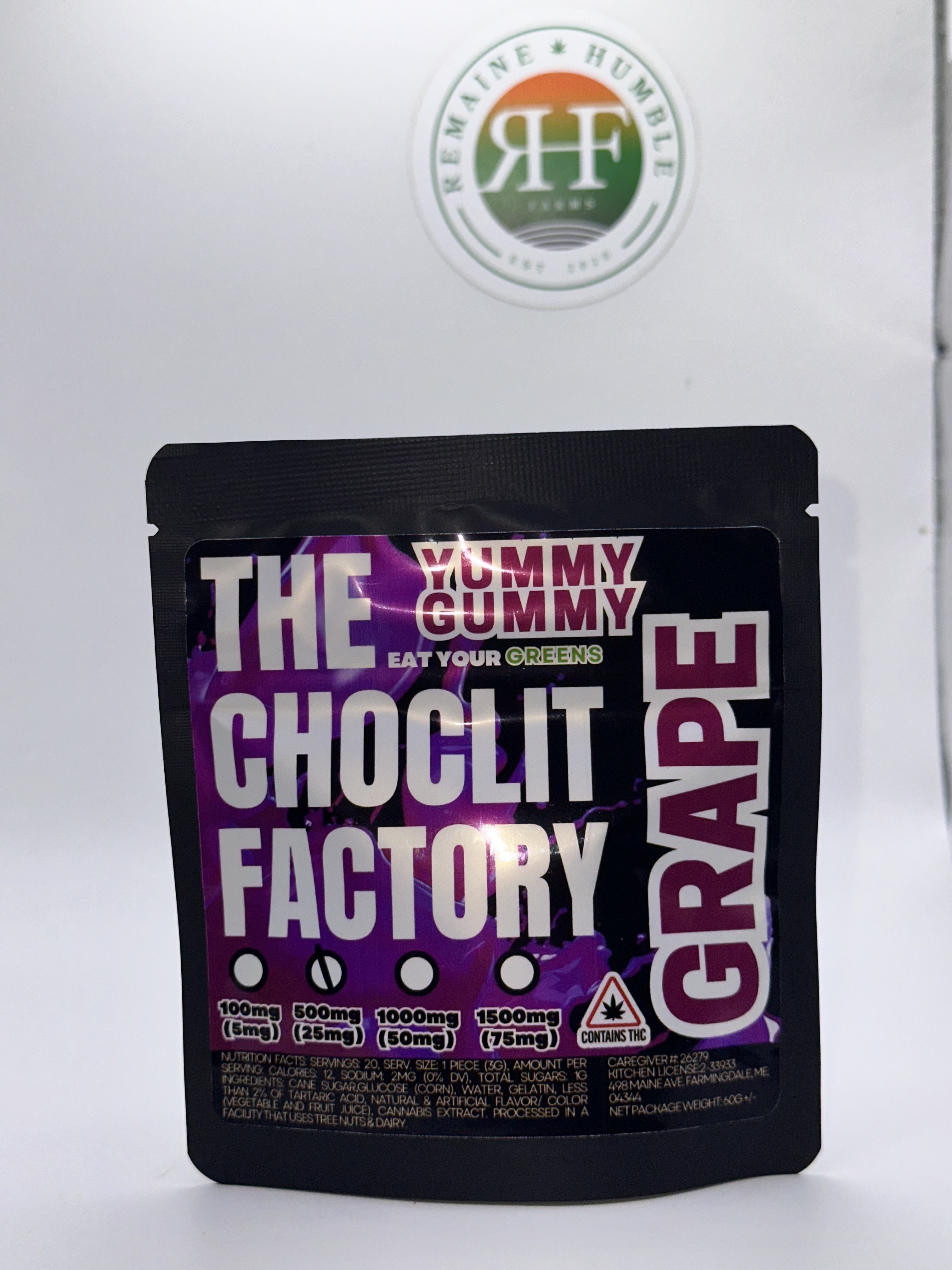 Photograph of product: Gummy Edibles - Grape Yummy Gummy