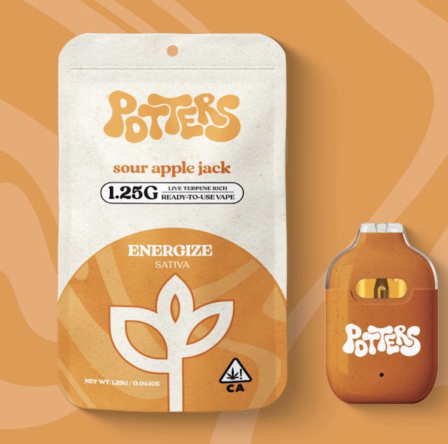 Photograph of product: Sour Apple Jack Ready to Use Disposable 1.25g - Sales Floor