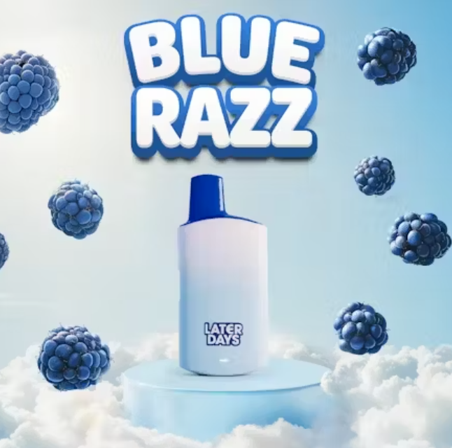 Photograph of product: Disposable Vape Cart - Blue Razz - Later Days - REC
