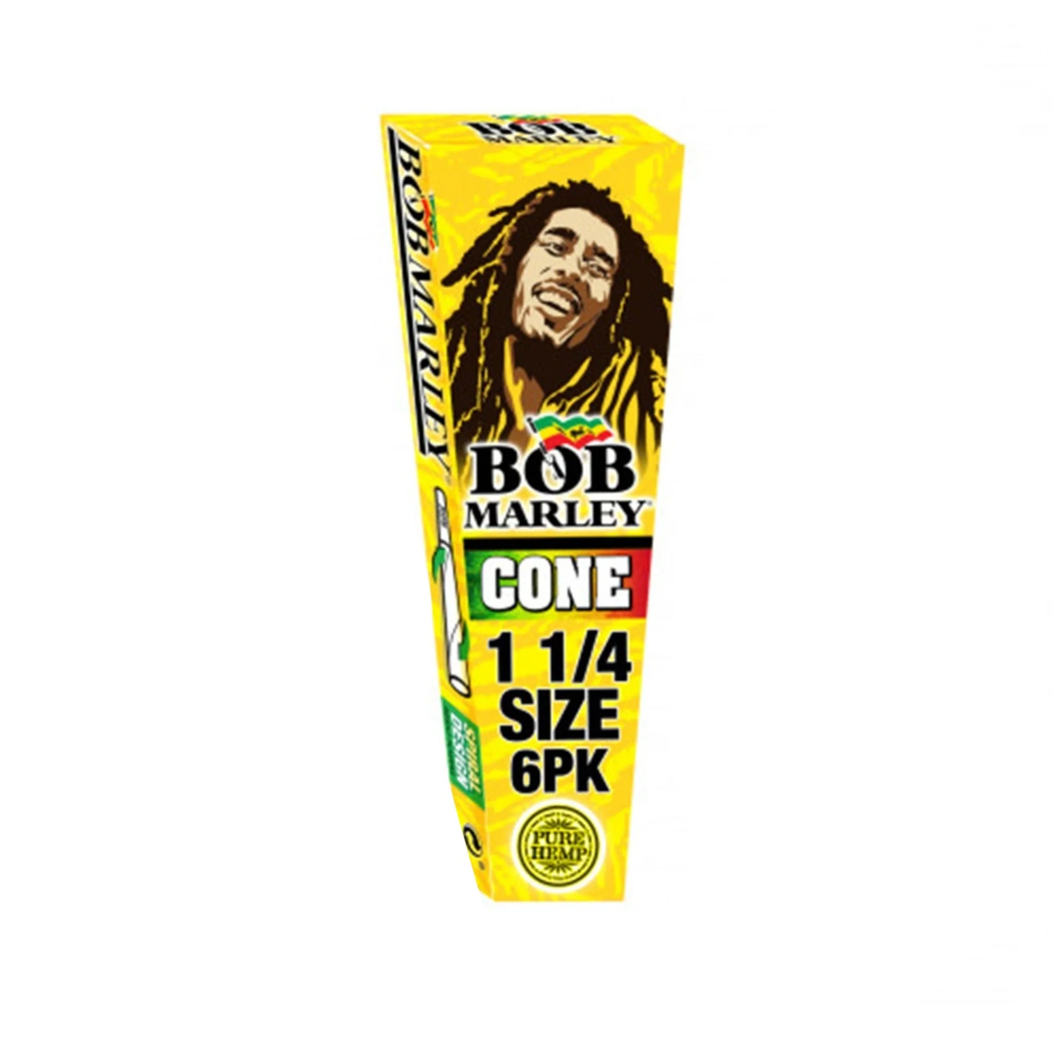 Photograph of product: Bob Marley - Cone - 1 1/4 Size - 6 Pack