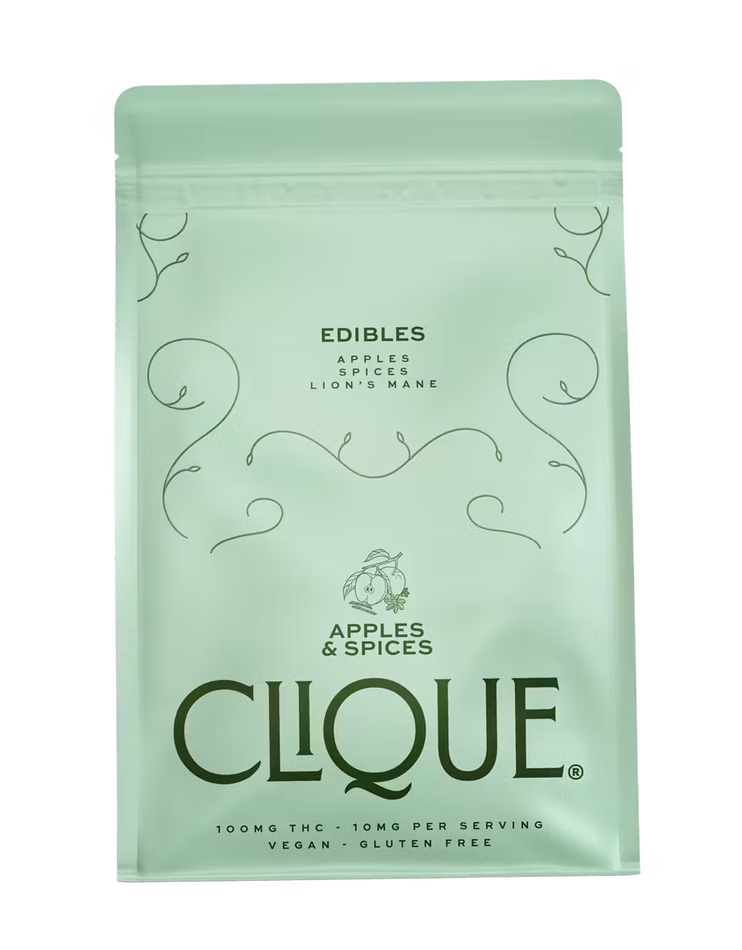 Photograph of product: Clique | Gummies | Apples & Spices | 10pk/100mg