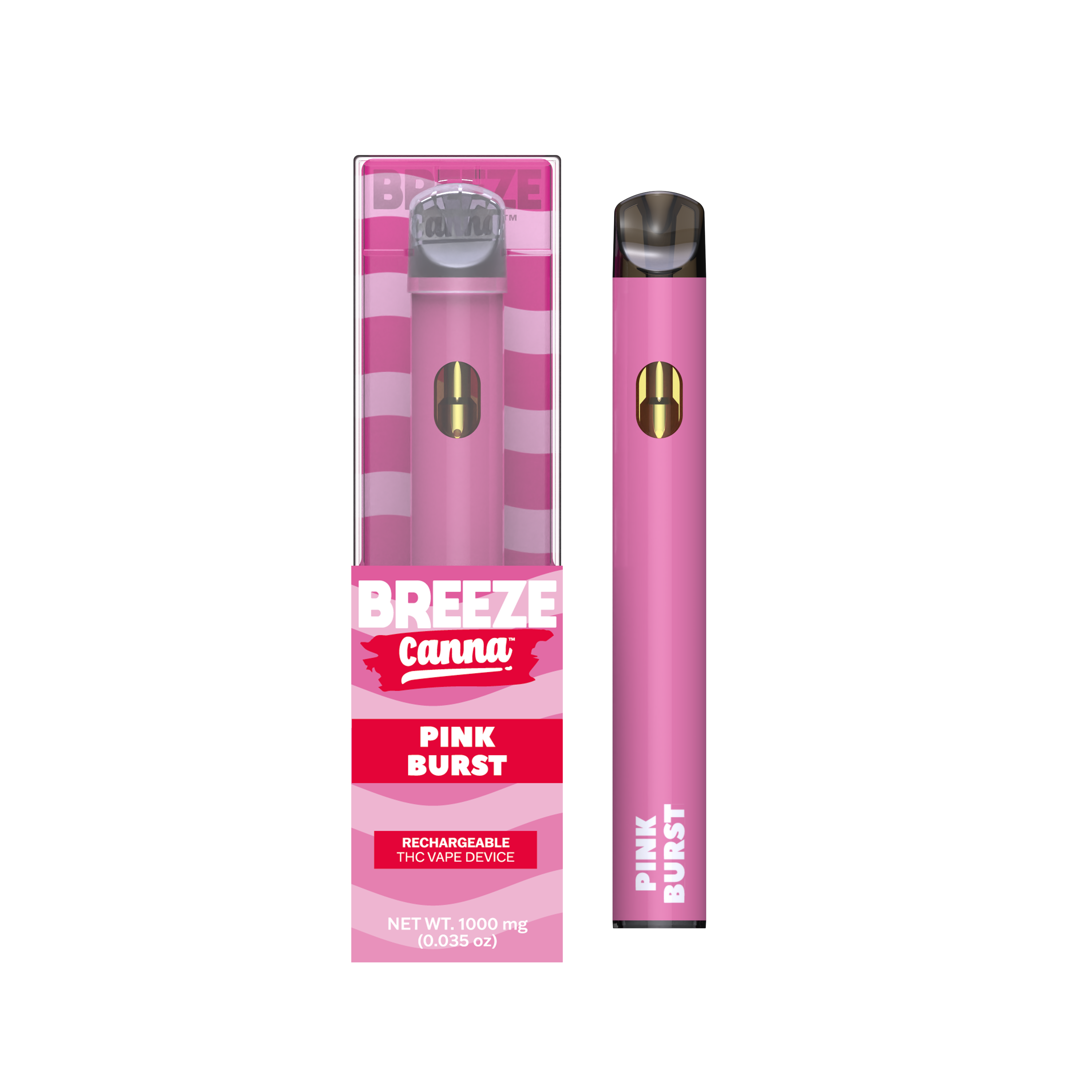 Photograph of product: BREEZE CANNA Pen 1000mg: Pink Burst