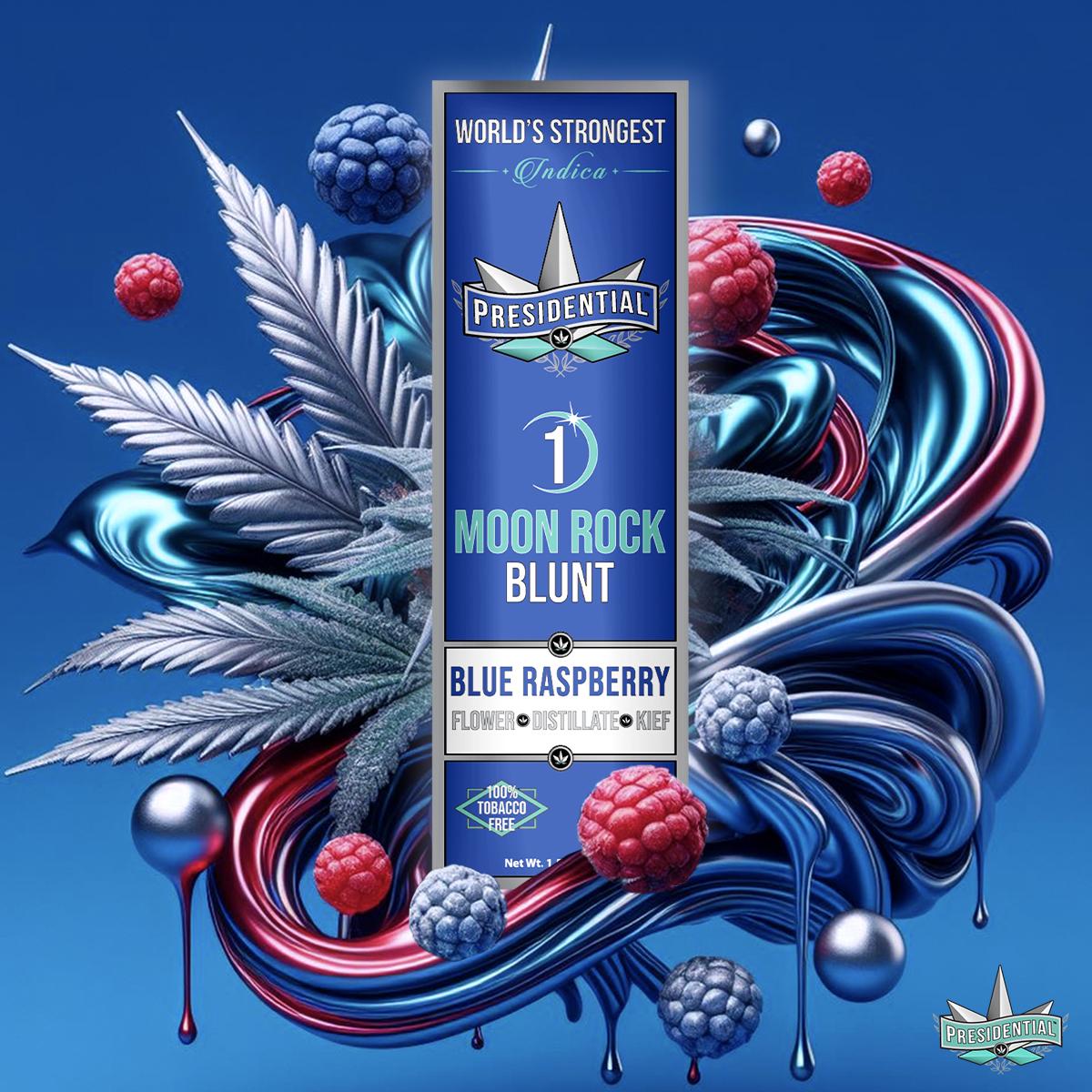 Photograph of product: Presidential - Blue Raspberry Infused Blunt 1.5g