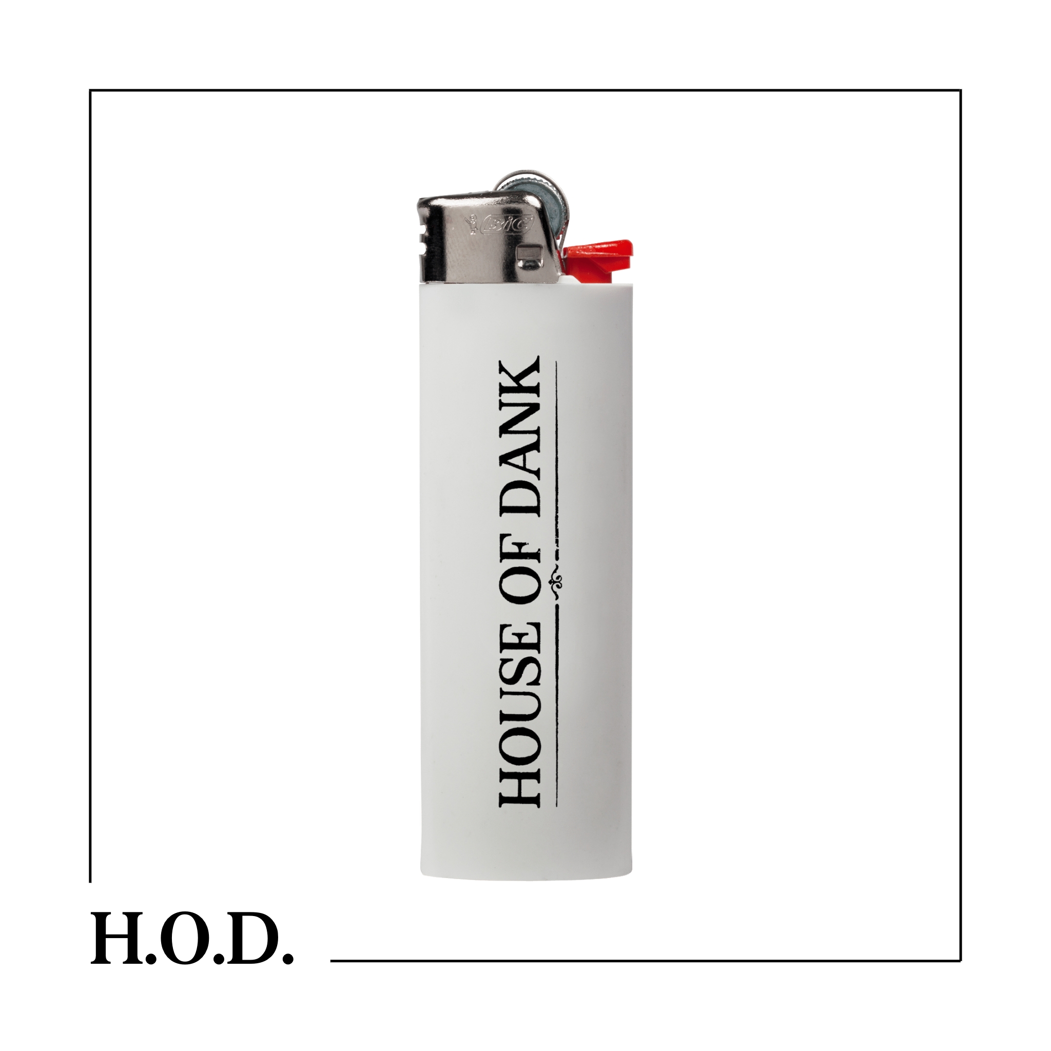 Photograph of product: H.O.D. OG House White BIC Lighter