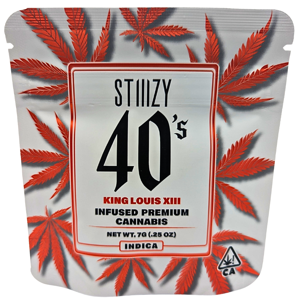 Photograph of product: STIIIZY 40's Infused Flower 7g - King Louis Xlll (I)