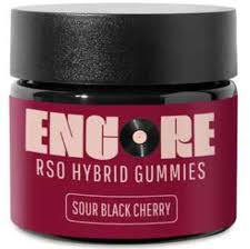Photograph of product: Encore - Sour Black Cherry  - 10mg RSO Chews