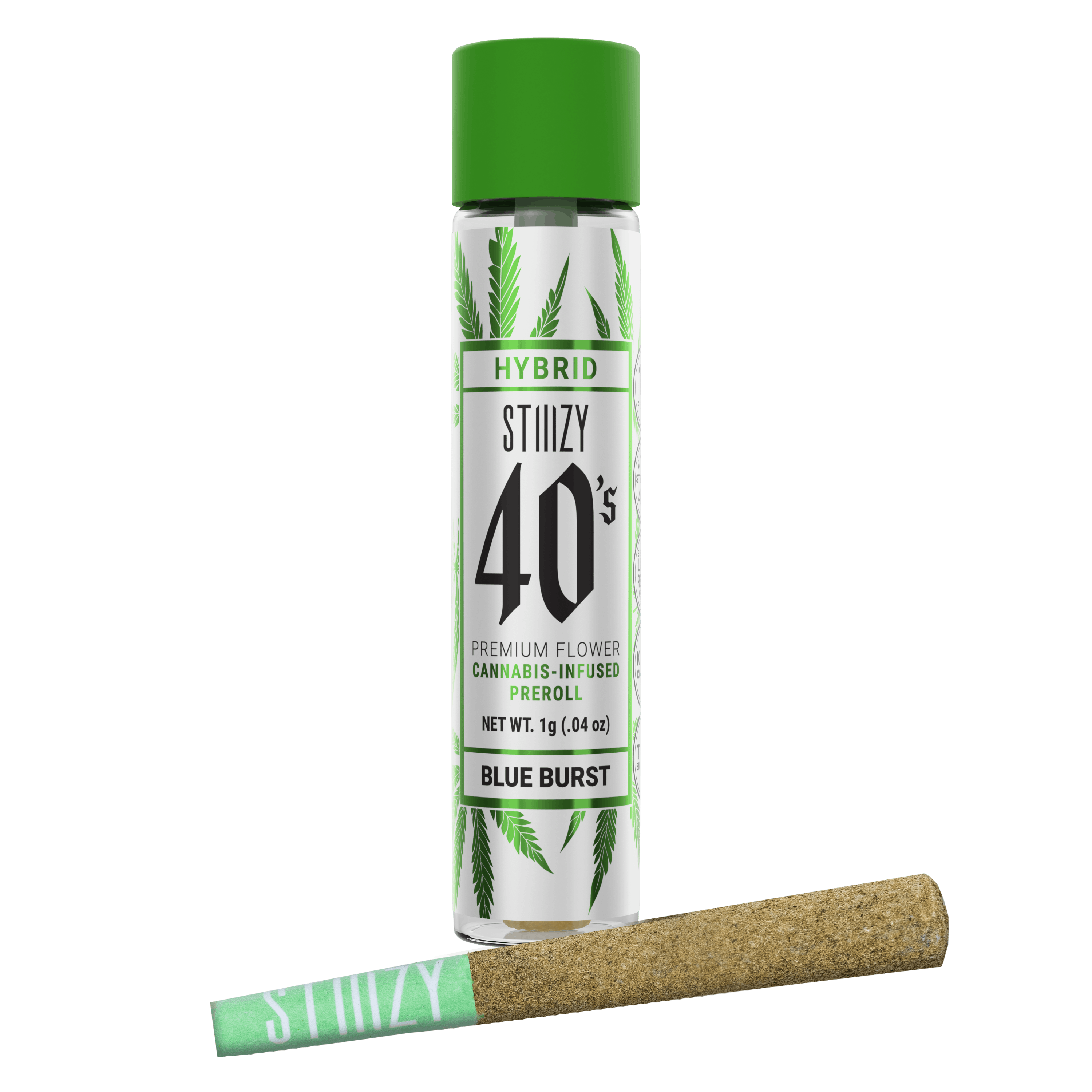 Photograph of product: 40S | BLUE BURST INF PREROLL | 1G | HYBRID