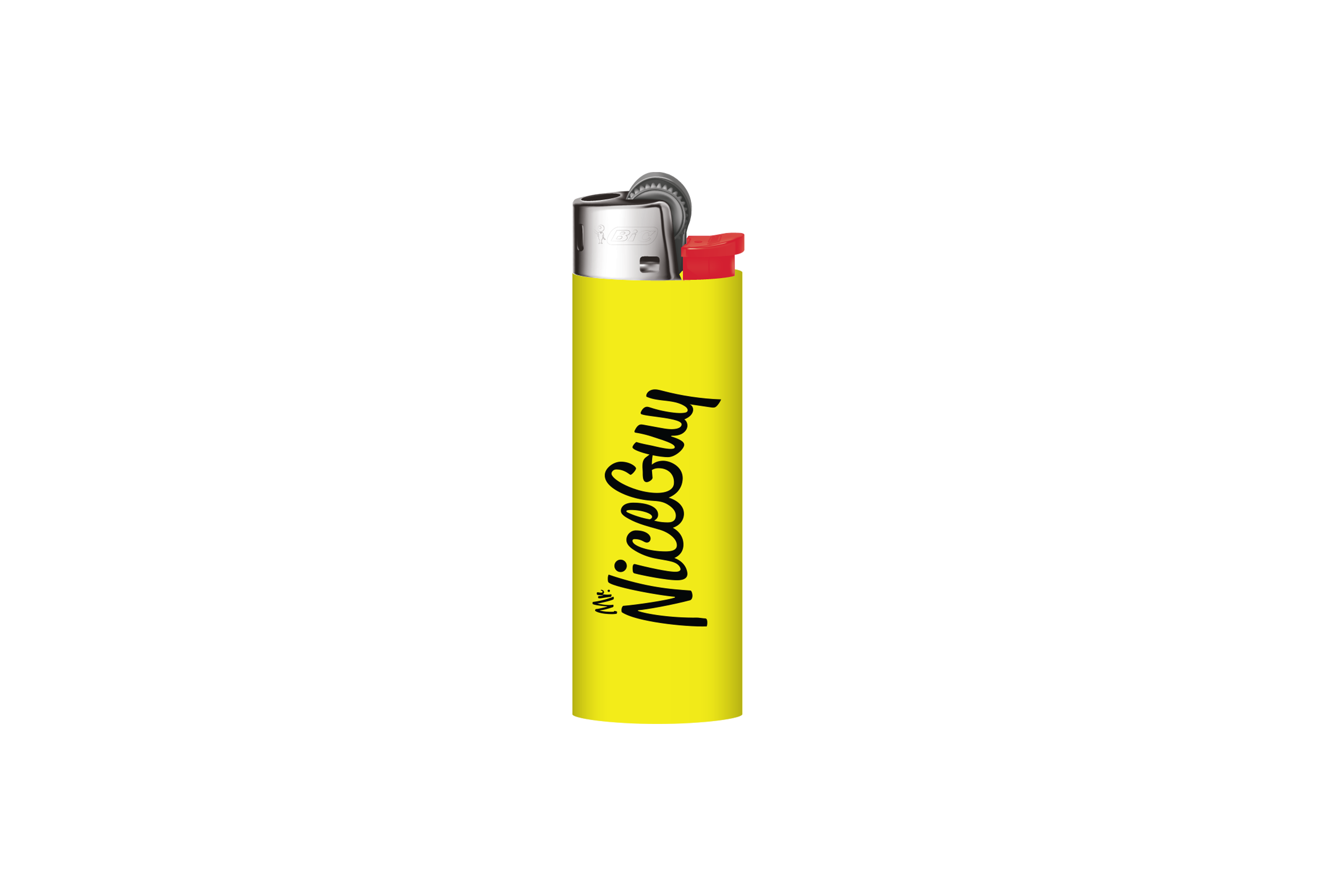 Photograph of product: MR. NICE GUY - ACCESSORIES - MNG BIC LIGHTER - YELLOW