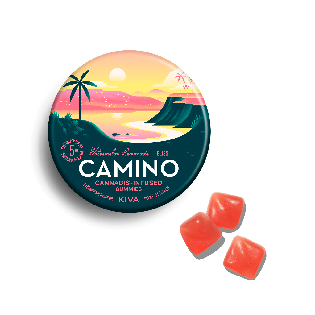 Photograph of product: Watermelon Lemonade Camino Gummies 100mg {50}